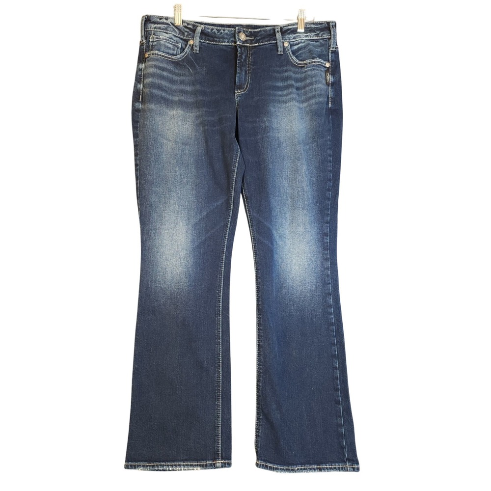 Silver Jeans Women's Slim Boot Cut Denim - Dark Blue